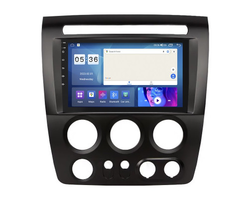 Штатная магнитола Lesko для Hummer H3  2005-2010 экран 9" 2/32Gb CarPlay 4G Wi-Fi GPS Prime