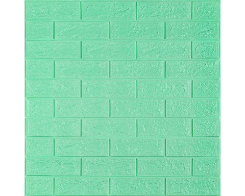 3D панель самоклеюча 700х770х5мм цегла М'ята (012-5) SW-00000148