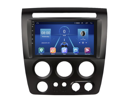 Штатная магнитола Lesko для Hummer H3  2005-2010 экран 9" 4/64Gb 4G Wi-Fi GPS Top