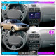 Штатная магнитола Lesko для Hyundai Accent II Рестайлинг 2002-2005 экран 9" 2/32Gb 4G Wi-Fi GPS Top