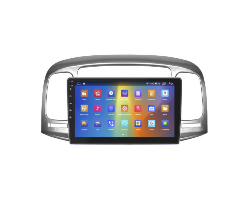 Штатная магнитола Lesko для Hyundai Accent III 2006-2011 экран 9" 2/32Gb CarPlay 4G Wi-Fi GPS Prime