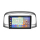 Штатная магнитола Lesko для Hyundai Accent III 2006-2011 экран 9" 4/64Gb CarPlay 4G Wi-Fi GPS Prime