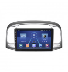 Штатная магнитола Lesko для Hyundai Accent III 2006-2011 экран 9" 2/32Gb 4G Wi-Fi GPS Top