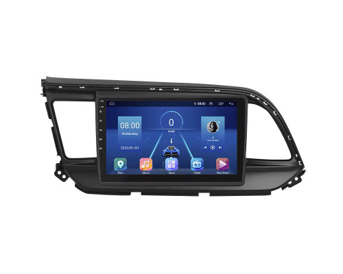 Штатная магнитола Lesko для Hyundai Avante AD 2018-2020 экран 9" 4/64Gb 4G Wi-Fi GPS Top
