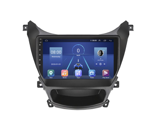 Штатная магнитола Lesko для Hyundai Avante V 2010-2015 экран 9" 4/64Gb 4G Wi-Fi GPS Top