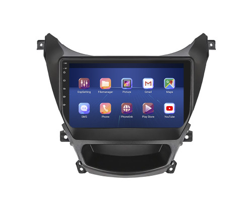 Штатная магнитола Lesko для Hyundai Avante V 2010-2015 экран 9" 6/128Gb 4G Wi-Fi GPS Top