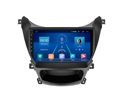 Штатная магнитола Lesko для Hyundai Avante V ver 2 2010-2015 экран 9" 2/32Gb 4G Wi-Fi GPS Top