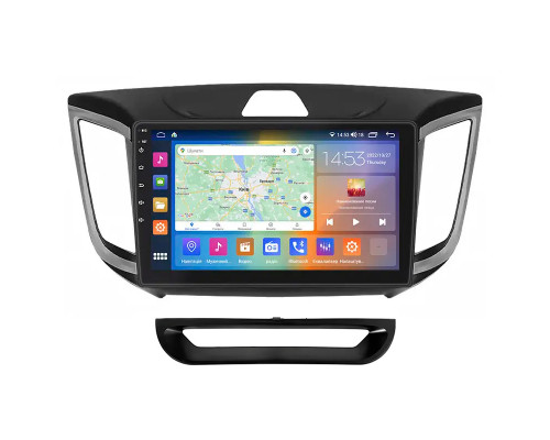 Штатная магнитола Lesko для Hyundai Creta I 2016-2020 экран 10" 2/32Gb CarPlay 4G Wi-Fi GPS Prime