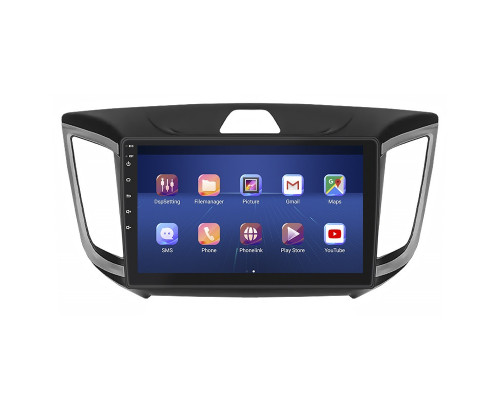 Штатная магнитола Lesko для Hyundai Creta I 2016-2020 экран 10" 6/128Gb 4G Wi-Fi GPS Top