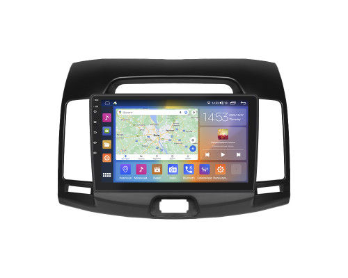 Штатная магнитола Lesko для Hyundai Elantra IV (HD) 2006-2011 экран 9" 2/32Gb CarPlay 4G Wi-Fi GPS Prime