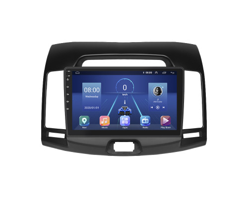 Штатная магнитола Lesko для Hyundai Elantra IV (HD) 2006-2011 экран 9" 4/64Gb 4G Wi-Fi GPS Top