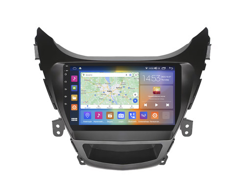 Штатная магнитола Lesko для Hyundai Elantra V (MD) 2010-2014 экран 9" 2/32Gb CarPlay 4G Wi-Fi GPS Prime