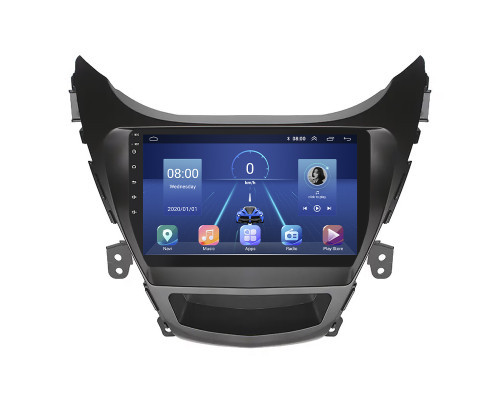 Штатная магнитола Lesko для Hyundai Elantra V (MD) 2010-2014 экран 9" 2/32Gb 4G Wi-Fi GPS Top