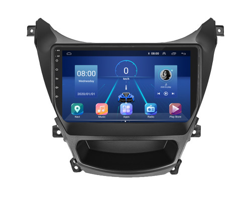 Штатная магнитола Lesko для Hyundai Elantra V (MD) Рестайлинг 2013-2016 экран 9" 6/128Gb 4G Wi-Fi GPS Top