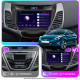 Штатная магнитола Lesko для Hyundai Elantra V (MD) Рестайлинг ver 2 2013-2016 экран 9" 2/32Gb Wi-Fi GPS Base