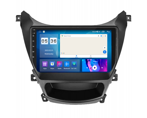 Штатная магнитола Lesko для Hyundai Elantra V (MD) Рестайлинг ver 2 2013-2016 экран 9" 4/64Gb CarPlay 4G Wi-Fi GPS Prime