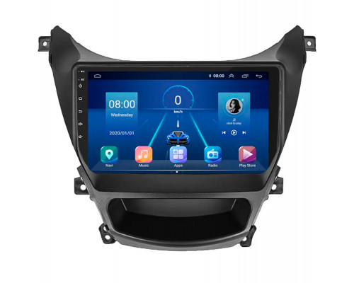 Штатная магнитола Lesko для Hyundai Elantra V (MD) Рестайлинг ver 2 2013-2016 экран 9" 6/128Gb 4G Wi-Fi GPS Top