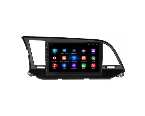 Штатная магнитола Lesko для Hyundai Elantra VI (AD) Рестайлинг 2018-2020 экран 9" 1/16Gb Wi-Fi GPS Base