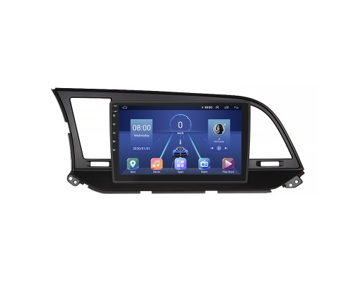 Штатная магнитола Lesko для Hyundai Elantra VI (AD) Рестайлинг 2018-2020 экран 9" 2/32Gb 4G Wi-Fi GPS Top