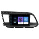 Штатная магнитола Lesko для Hyundai Elantra VI (AD) Рестайлинг ver 2 2018-2020 экран 9" 1/16Gb Wi-Fi GPS Base