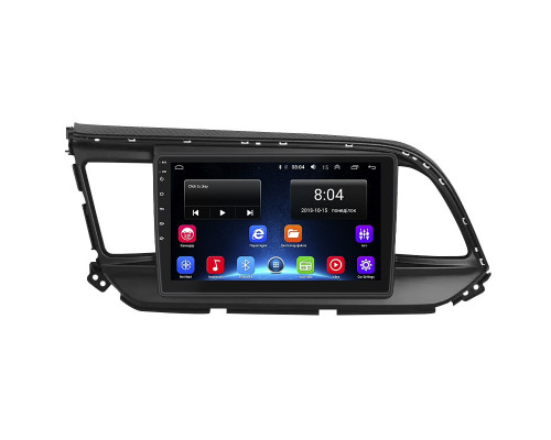 Штатная магнитола Lesko для Hyundai Elantra VI (AD) Рестайлинг ver 2 2018-2020 экран 9" 2/32Gb Wi-Fi GPS Base