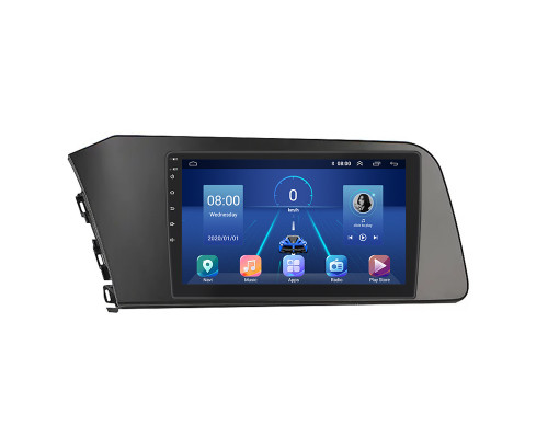Штатная магнитола Lesko для Hyundai Elantra VII (CN7) 2020-н.в. экран 9" 4/64Gb 4G Wi-Fi GPS Top