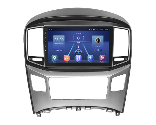 Штатная магнитола Lesko для Hyundai H-1 II Рестайлинг 2015-2018 экран 9" 2/32Gb 4G Wi-Fi GPS Top