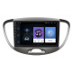 Штатная магнитола Lesko для Hyundai i10 I 2007-2013 экран 9" 1/16Gb Wi-Fi GPS Base