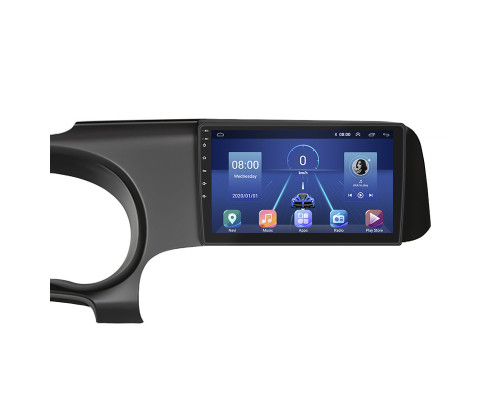 Штатная магнитола Lesko для Hyundai i10 III 2019-н.в. экран 9" 4/64Gb 4G Wi-Fi GPS Top