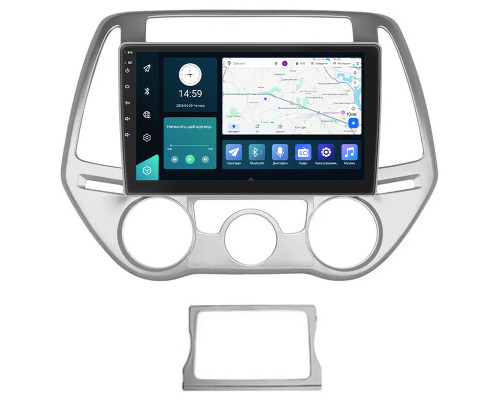 Штатная магнитола Lesko для Hyundai i20 I Рестайлинг 2012-2014 экран 9" 2/32Gb 4G Wi-Fi GPS Top