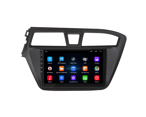 Штатная магнитола Lesko для Hyundai i20 II 2014-2018 экран 9" 1/16Gb Wi-Fi GPS Base