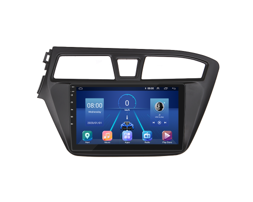 Штатная магнитола Lesko для Hyundai i20 II 2014-2018 экран 9" 2/32Gb 4G Wi-Fi GPS Top