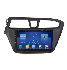 Штатная магнитола Lesko для Hyundai i20 II 2014-2018 экран 9" 4/64Gb 4G Wi-Fi GPS Top