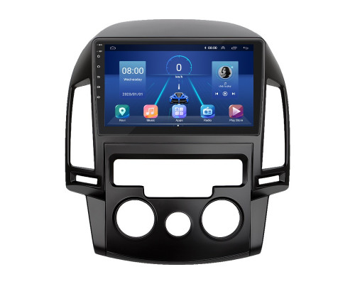 Штатная магнитола Lesko для Hyundai i30 I 2007-2010 экран 9" 2/32Gb Wi-Fi GPS Base