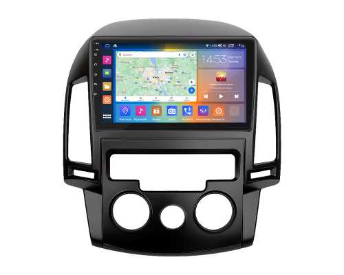 Штатная магнитола Lesko для Hyundai i30 I 2007-2010 экран 9" 2/32Gb CarPlay 4G Wi-Fi GPS Prime