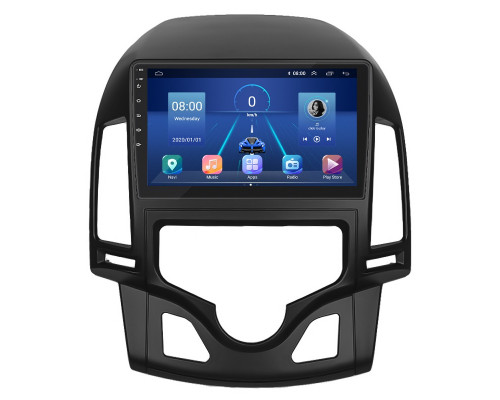 Штатная магнитола Lesko для Hyundai i30 I Рестайлинг 2010-2012 экран 9" 2/32Gb Wi-Fi GPS Base