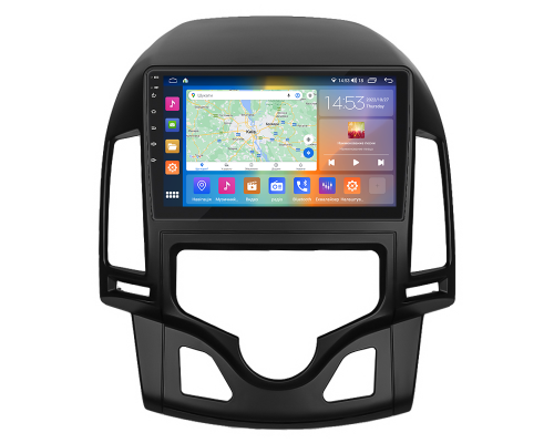 Штатная магнитола Lesko для Hyundai i30 I Рестайлинг 2010-2012 экран 9" 2/32Gb CarPlay 4G Wi-Fi GPS Prime