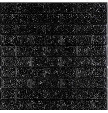 3D панель самоклеюча 700х770х5мм цегла Чорний (019-5) SW-00000151