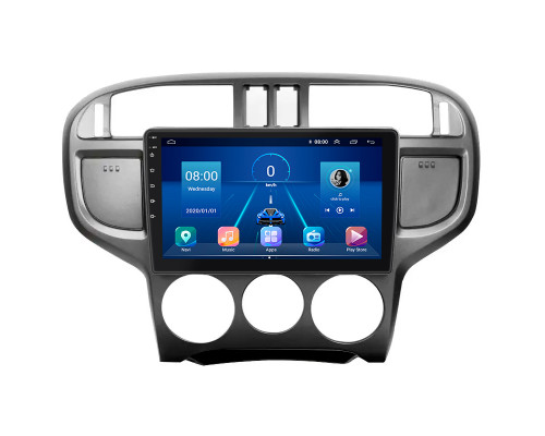 Штатная магнитола Lesko для Hyundai Matrix I Рестайлинг 2005-2008 экран 9" 2/32Gb 4G Wi-Fi GPS Top