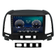 Штатная магнитола Lesko для Hyundai Santa Fe II Рестайлинг 2009-2012 экран 9" 4/64Gb 4G Wi-Fi GPS Top