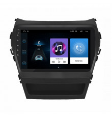 Штатная магнитола Lesko для Hyundai Santa Fe III Рестайлинг 2015-2018 экран 9" 1/16Gb Wi-Fi GPS Base