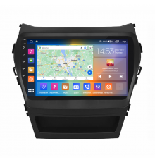 Штатная магнитола Lesko для Hyundai Santa Fe III Рестайлинг 2015-2018 экран 9" 4/64Gb CarPlay 4G Wi-Fi GPS Prime
