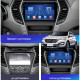 Штатная магнитола Lesko для Hyundai Santa Fe III Рестайлинг 2015-2018 экран 9" 6/128Gb 4G Wi-Fi GPS Top