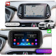 Штатная магнитола Lesko для Hyundai Santa Fe IV 2018-2021 экран 10" 2/32Gb Wi-Fi GPS Base