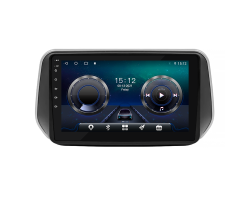 Штатная магнитола Lesko для Hyundai Santa Fe IV 2018-2021 экран 10" 4/32Gb 4G Wi-Fi GPS Top