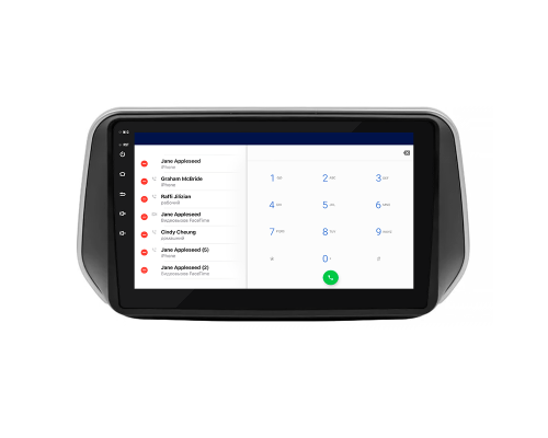 Штатная магнитола Lesko для Hyundai Santa Fe IV 2018-2021 экран 10" 4/32Gb 4G Wi-Fi GPS Top