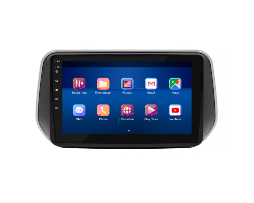 Штатная магнитола Lesko для Hyundai Santa Fe IV 2018-2021 экран 10" 6/128Gb 4G Wi-Fi GPS Top