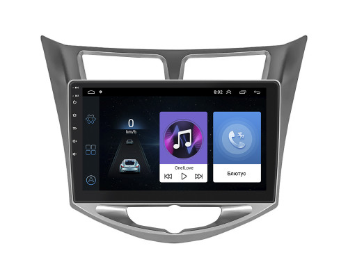 Штатная магнитола Lesko для Hyundai Solaris I 2010-2014 экран 10" 1/16Gb Wi-Fi GPS Base