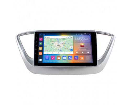 Штатная магнитола Lesko для Hyundai Solaris II 2017-2020 экран 9" 4/64Gb CarPlay 4G Wi-Fi GPS Prime