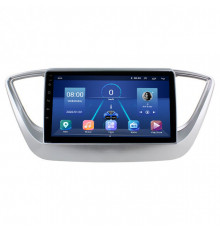 Штатная магнитола Lesko для Hyundai Solaris II 2017-2020 экран 9" 6/128Gb 4G Wi-Fi GPS Top